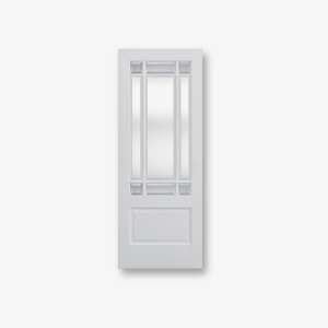 White Downham Clear Bevelled Glazed 9L
